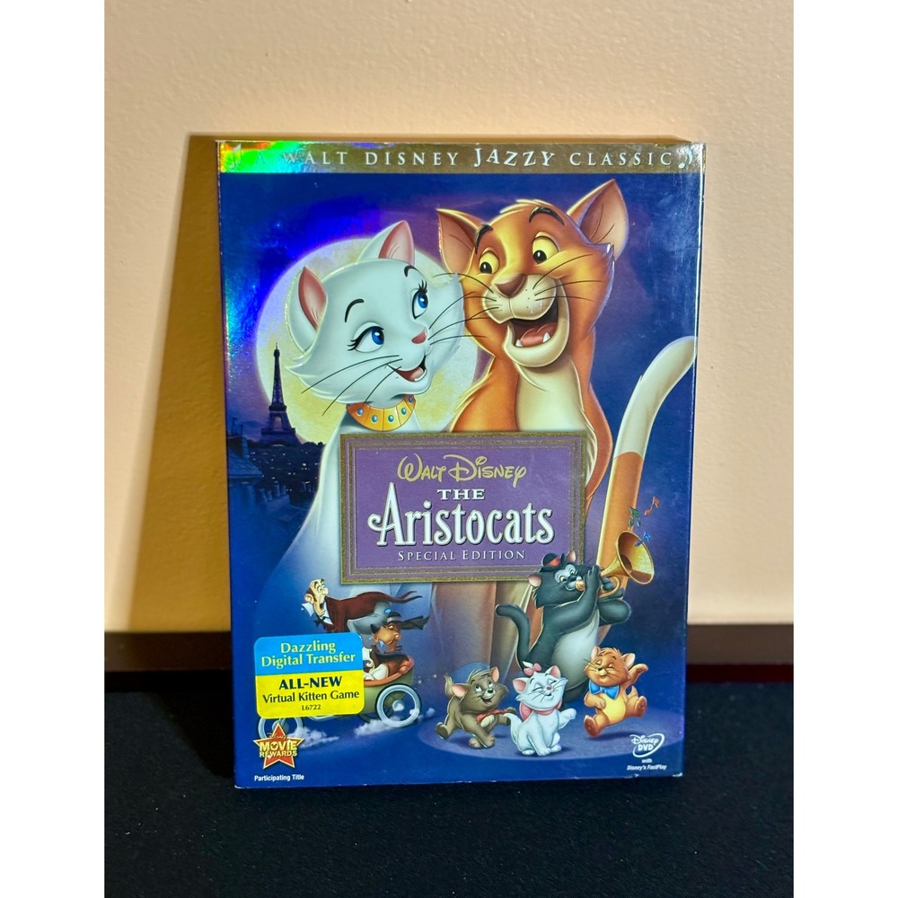 Disney The Aristocats Special Edition DVD Holographic Slipcover Kids Movie
